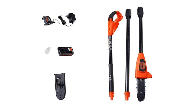 BLACK+DECKER LPP120 20-Volt Lithium-Ion Cordless Pole Saw