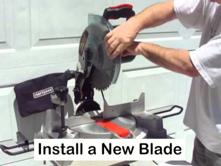 How to install new Blade on Craftsman Miter Saw