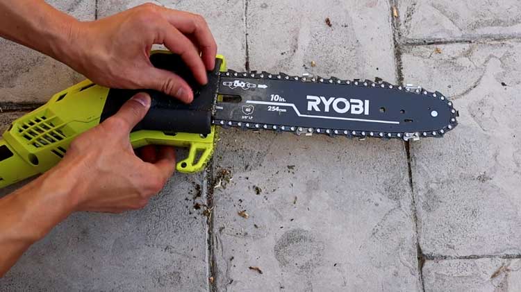 Reassemble the Ryobi pole saw step by step